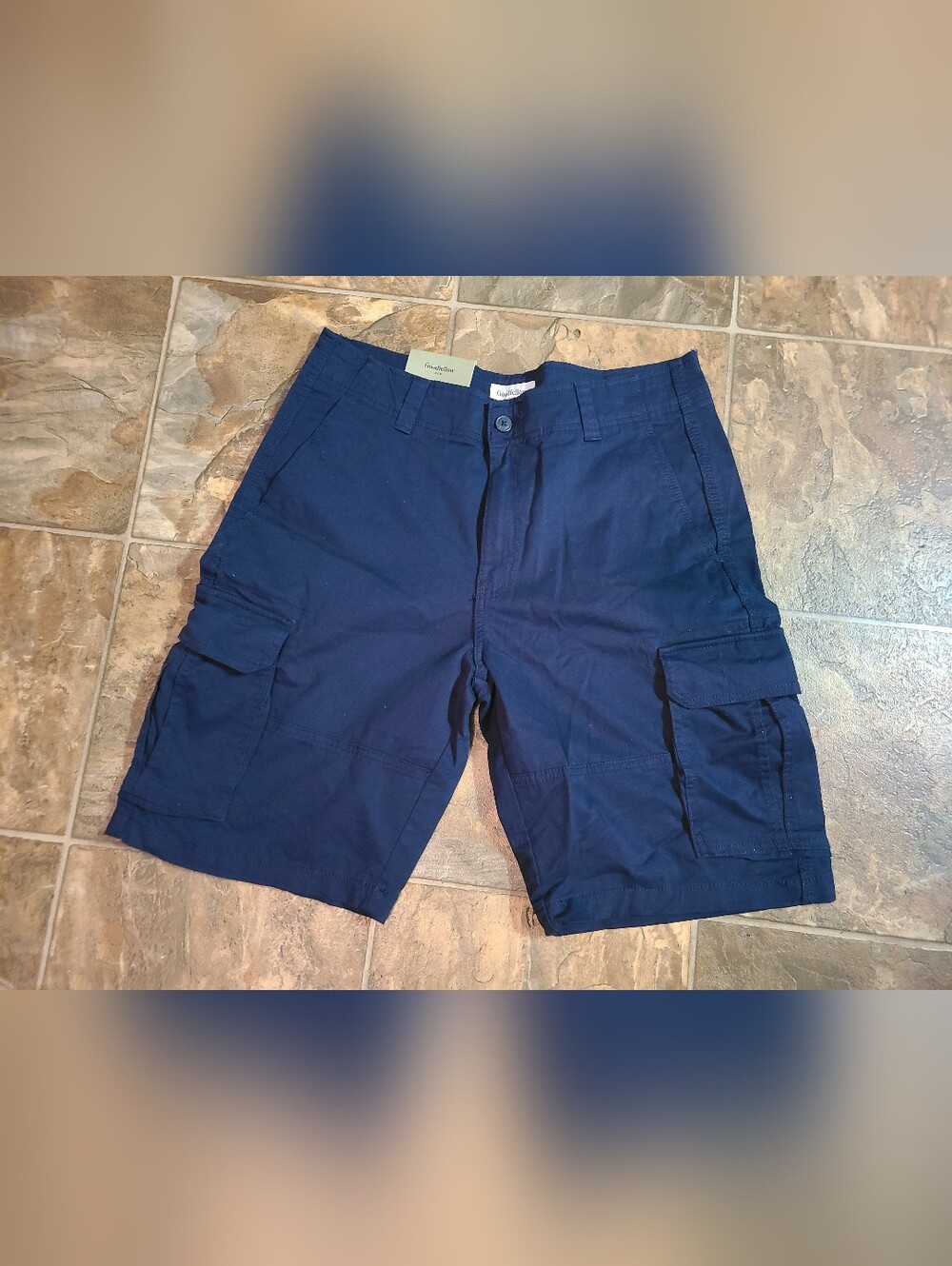 GOOD FELLOWS  Navy Cargo Shorts